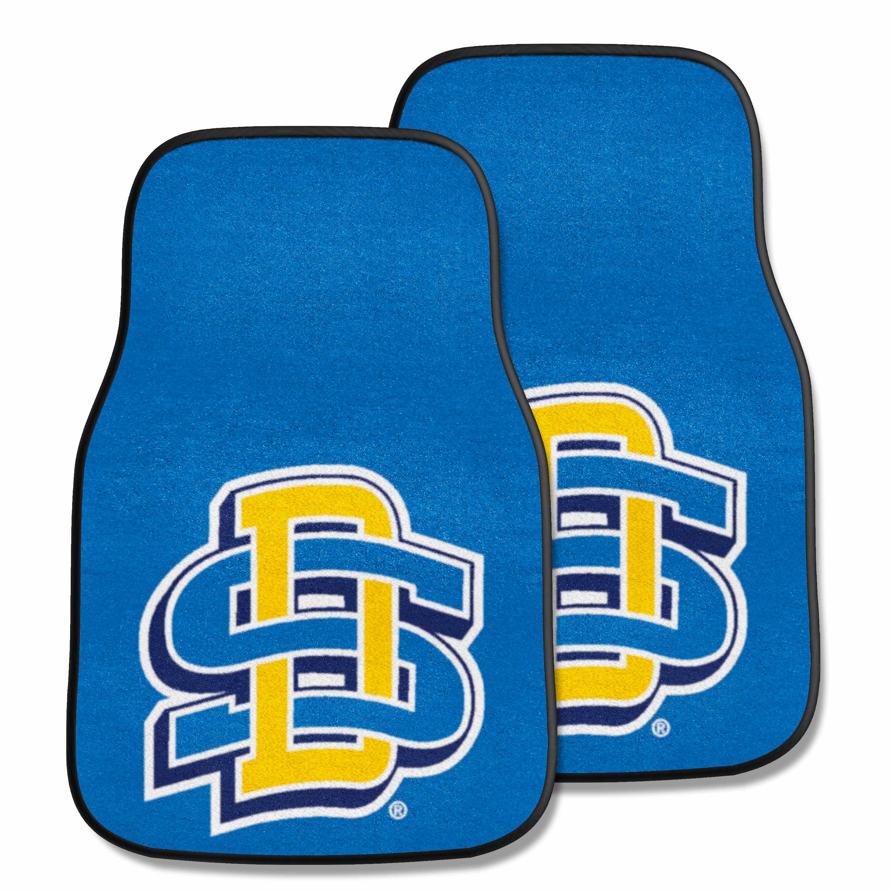 South Dakota State Jackrabbits Front Carpet Car Mat Set - 2 Pieces