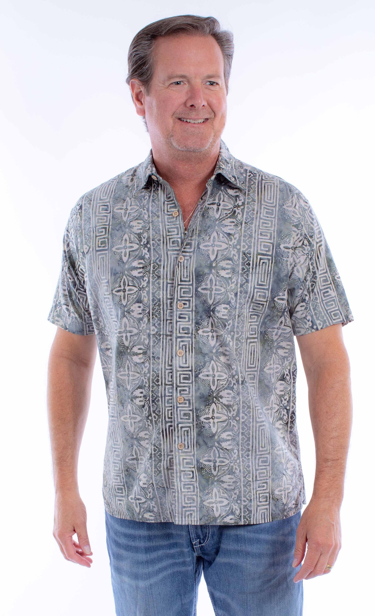 Scully Leather Farthest Point S/S Batik Shirt