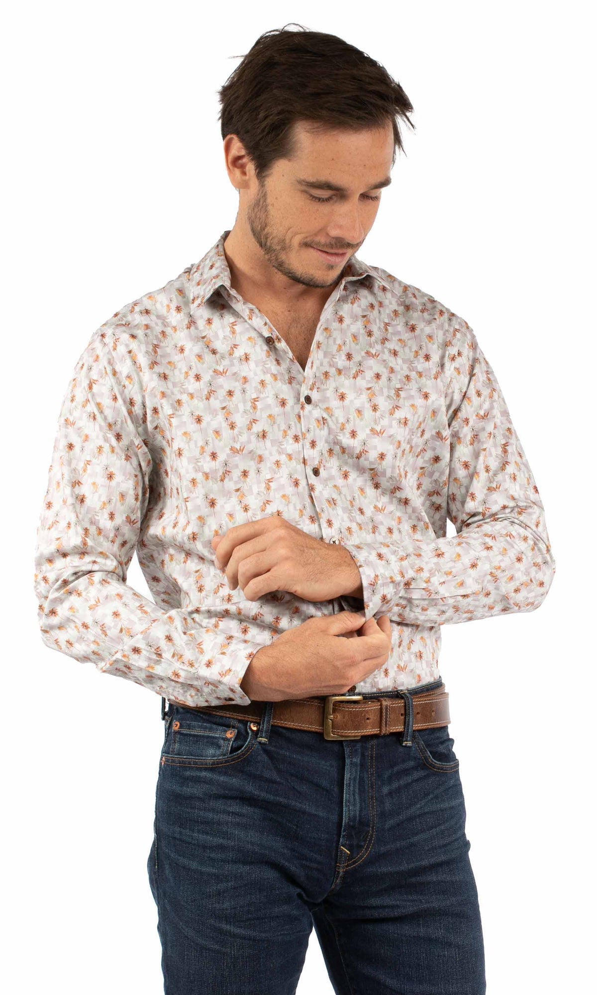 farthest point shell 100% cotton men's long sleeve shirt