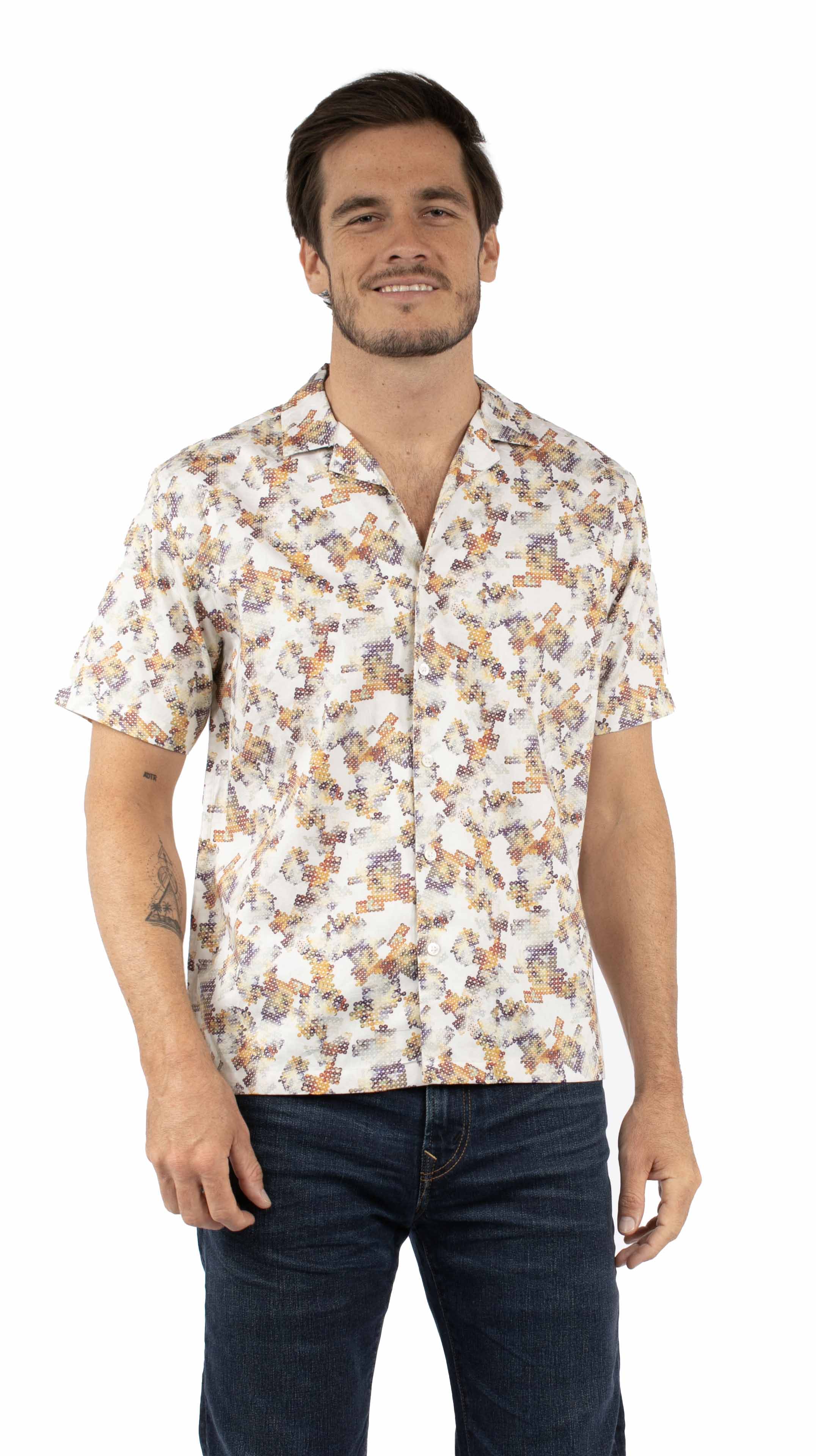 farthest point natural 100% cotton men's shirt