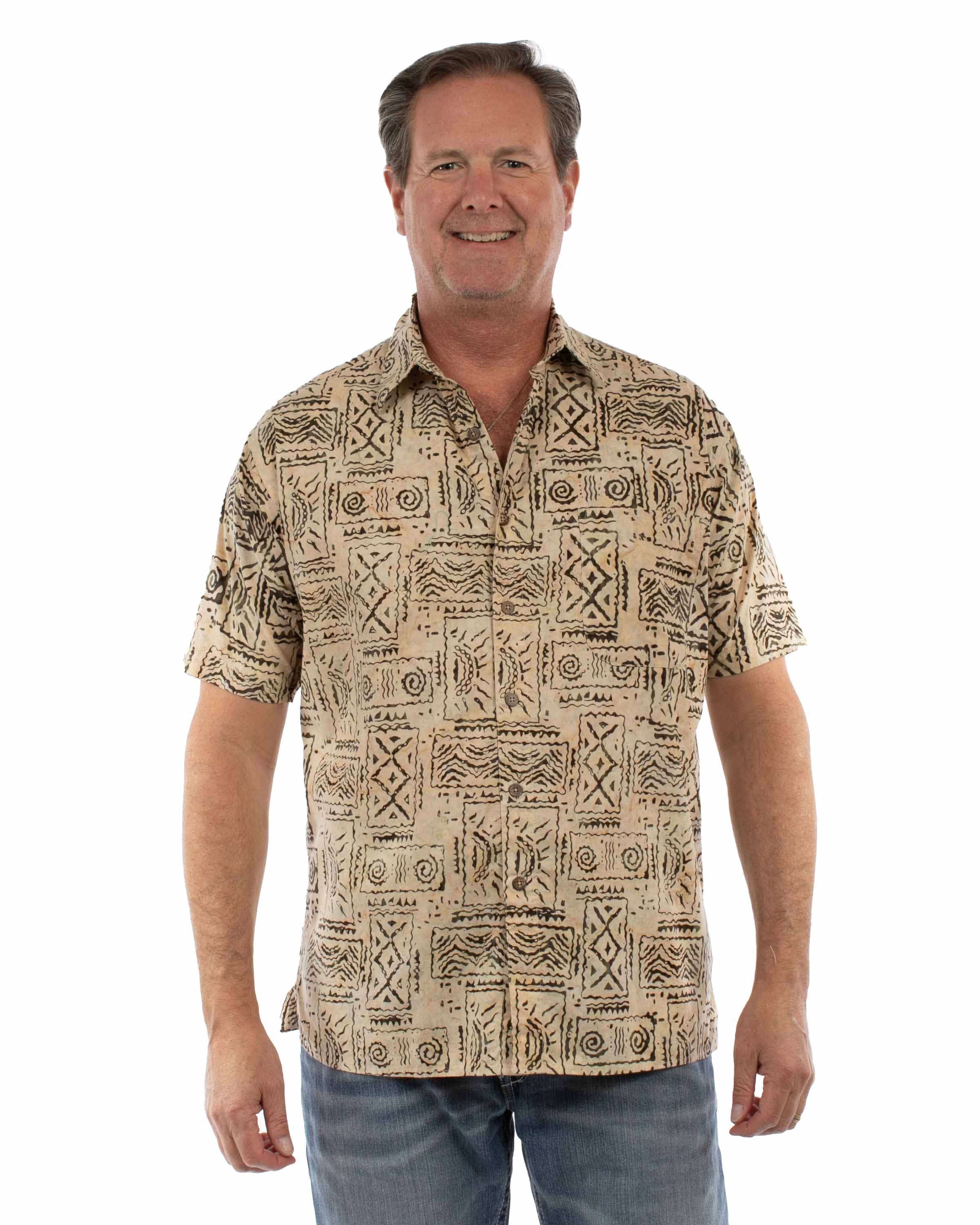 farthest point sand 100% cotton batik shirt