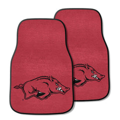 Arkansas Razorbacks Front Carpet Car Mat Set - 2 Pieces