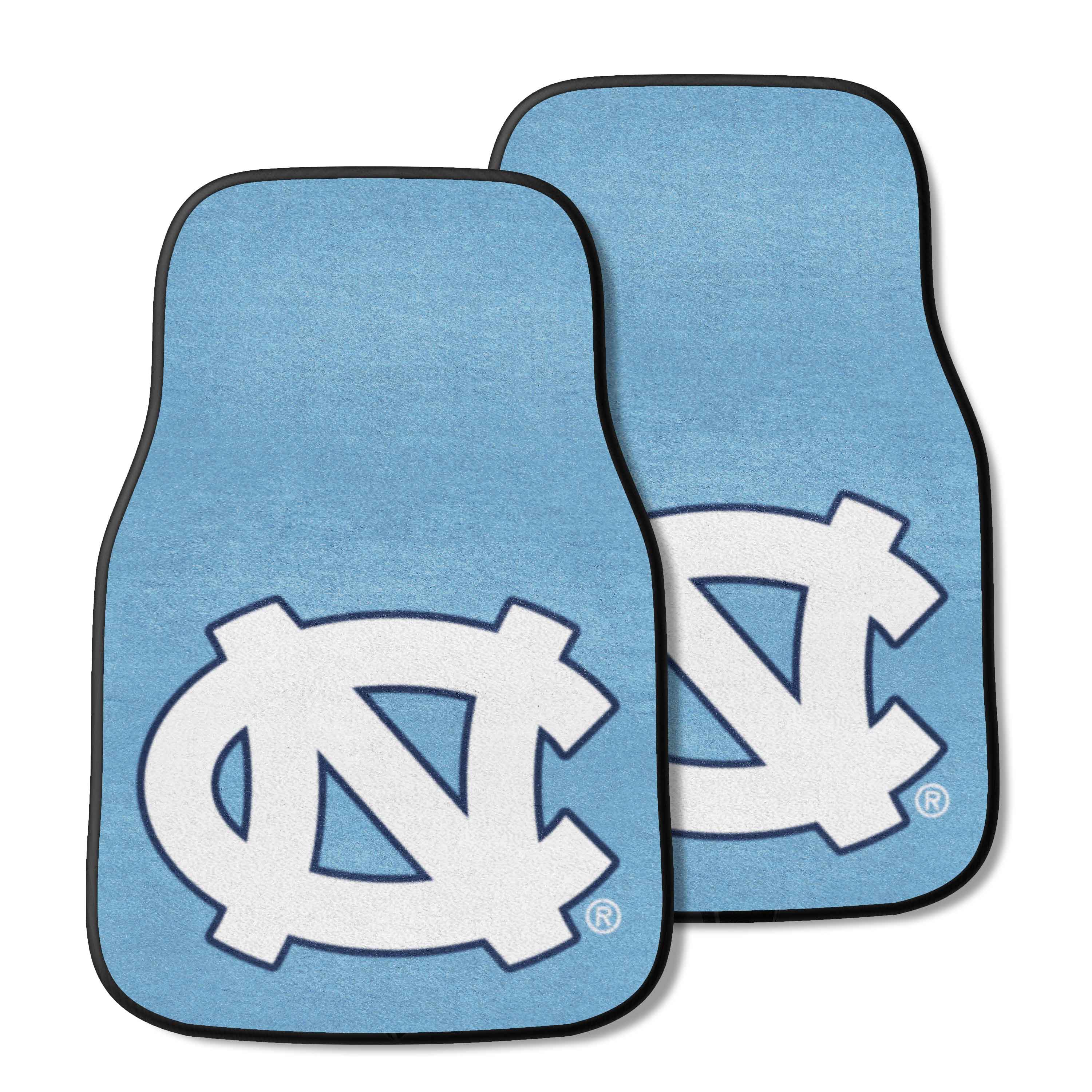 North Carolina Tar Heels Front Carpet Car Mat Set - 2 Pieces