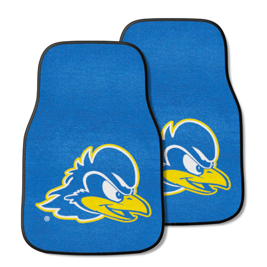 Delaware Blue Hens Front Carpet Car Mat Set - 2 Pieces