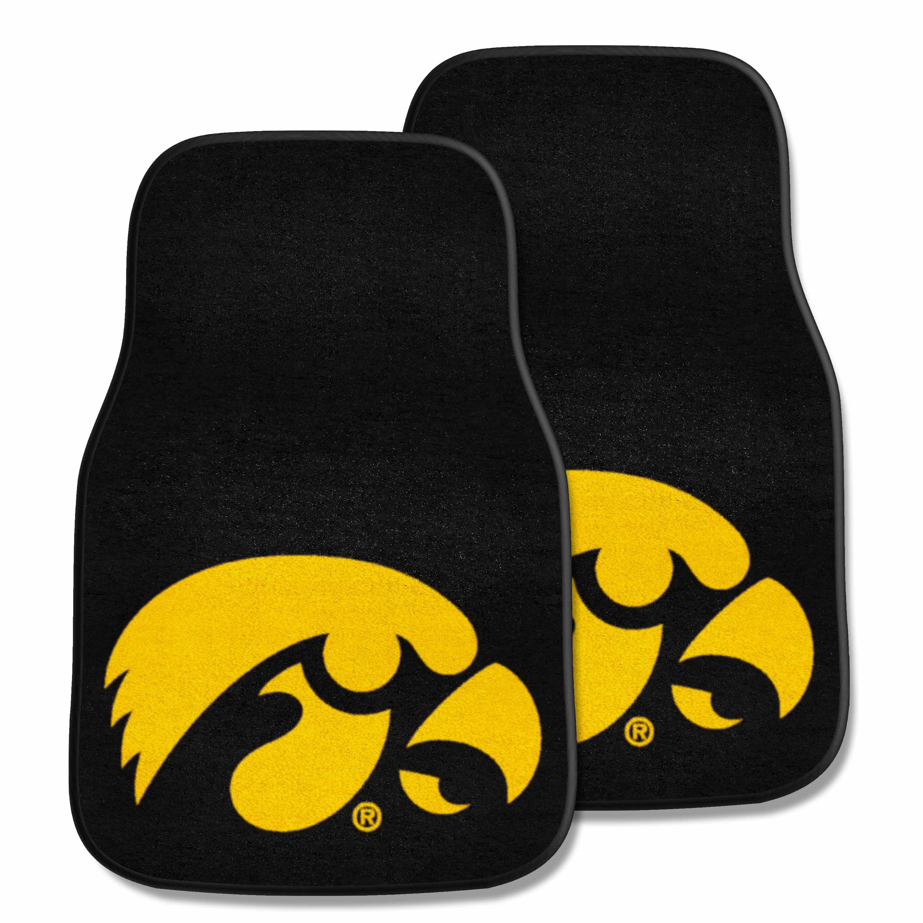 Iowa Hawkeyes Front Carpet Car Mat Set - 2 Pieces