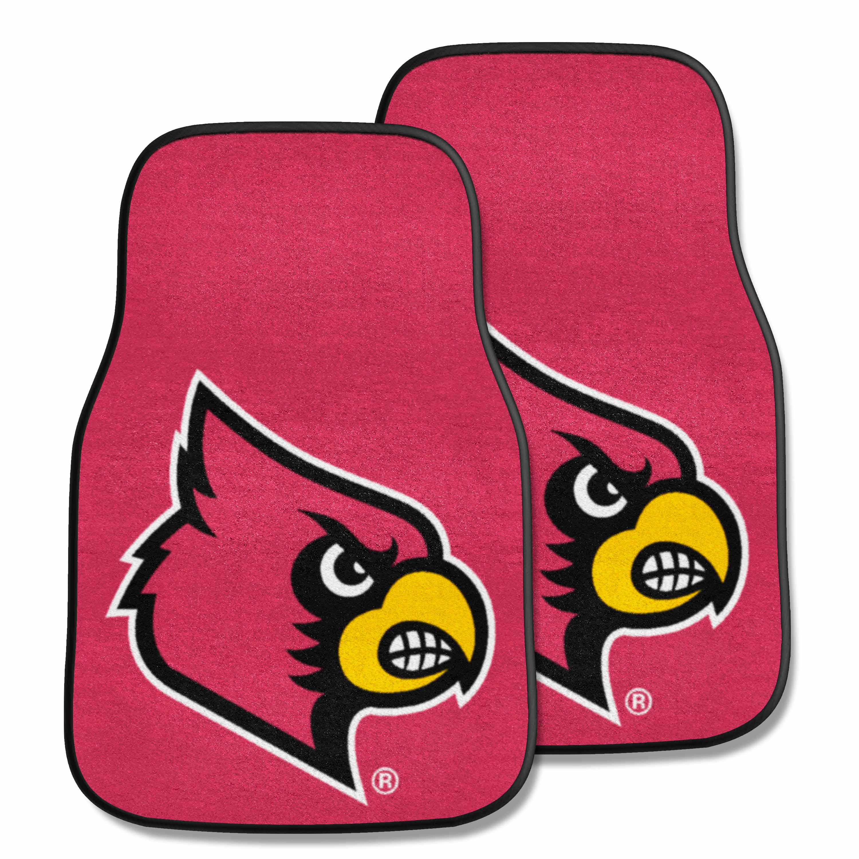 Louisville Cardinals Front Carpet Car Mat Set - 2 Pieces