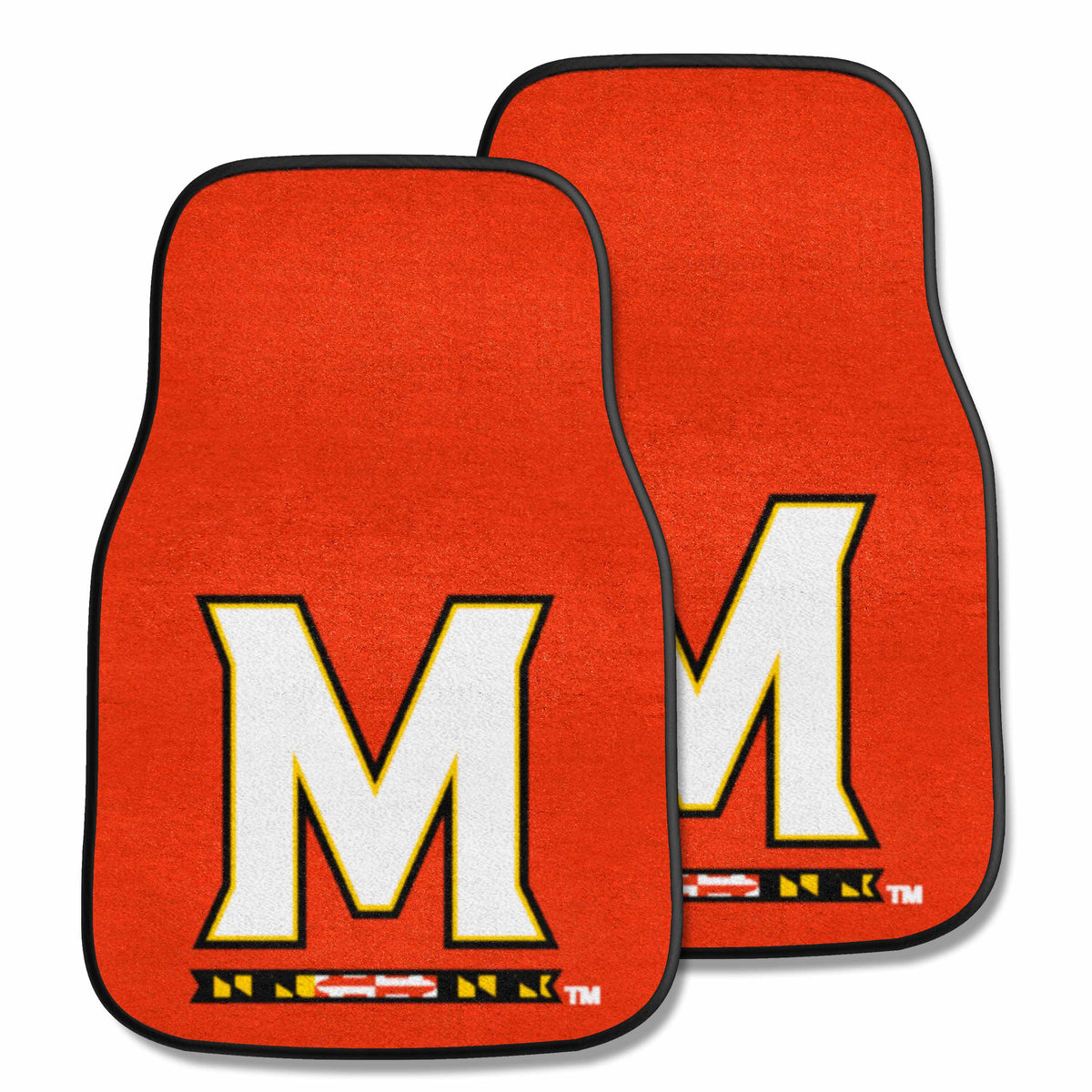 Maryland Terrapins Front Carpet Car Mat Set - 2 Pieces