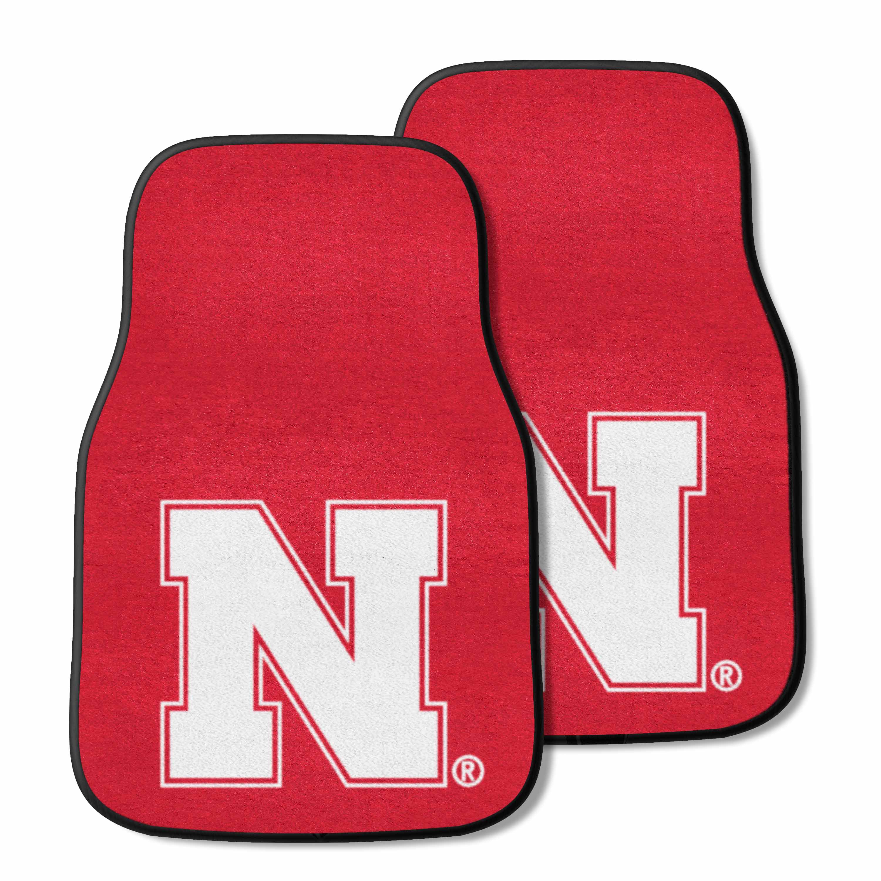 Nebraska Cornhuskers Front Carpet Car Mat Set - 2 Pieces - Nebraska