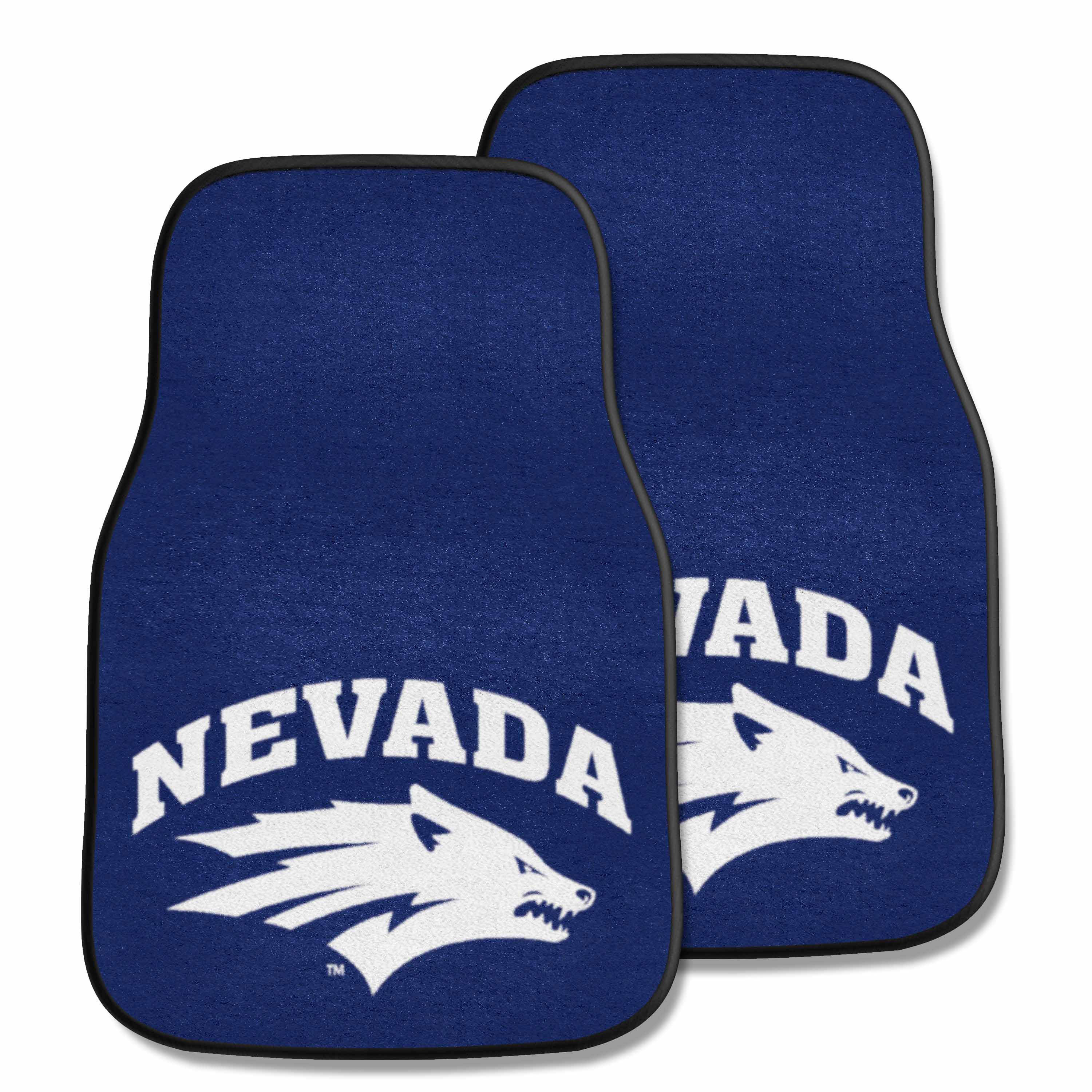 Nevada Wolfpack Front Carpet Car Mat Set - 2 Pieces - Nevada