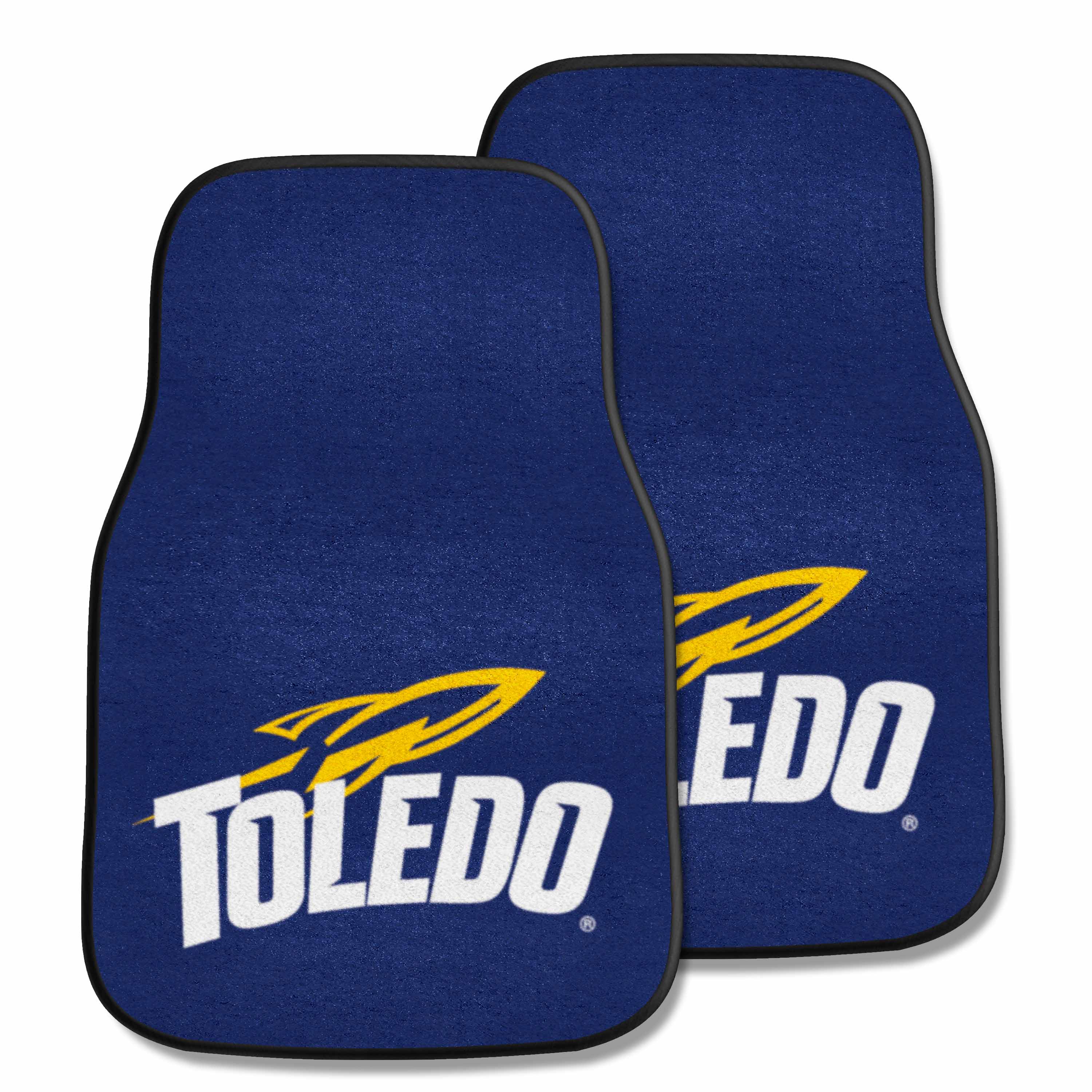 Toledo Rockets Front Carpet Car Mat Set - 2 Pieces