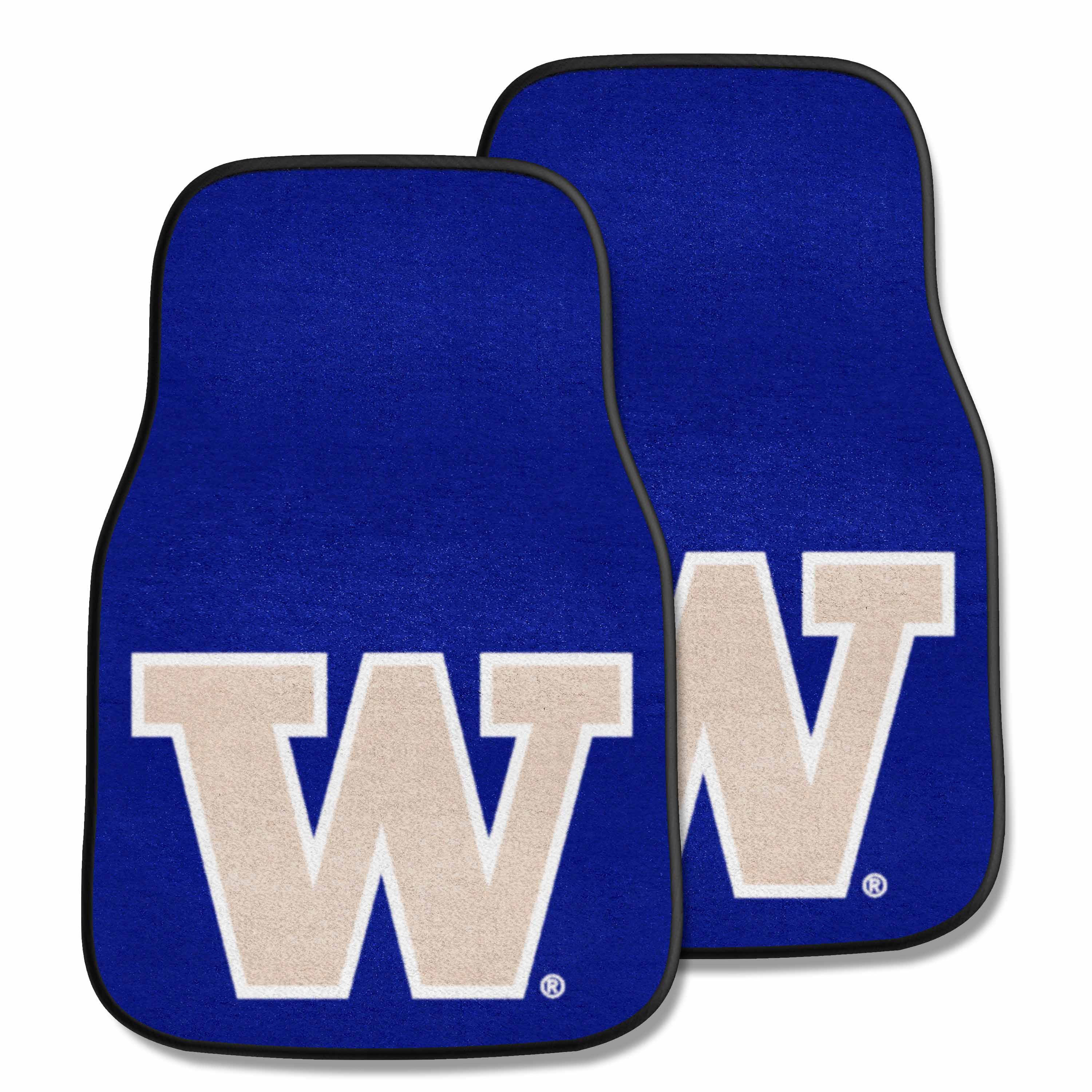 Washington Huskies Front Carpet Car Mat Set - 2 Pieces