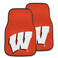 Wisconsin Badgers Front Carpet Car Mat Set - 2 Pieces