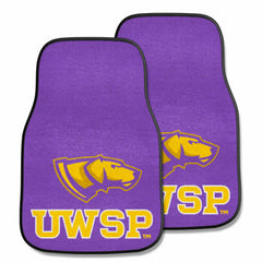 Wisconsin-Stevens Point Pointers Front Carpet Car Mat Set - 2 Pieces