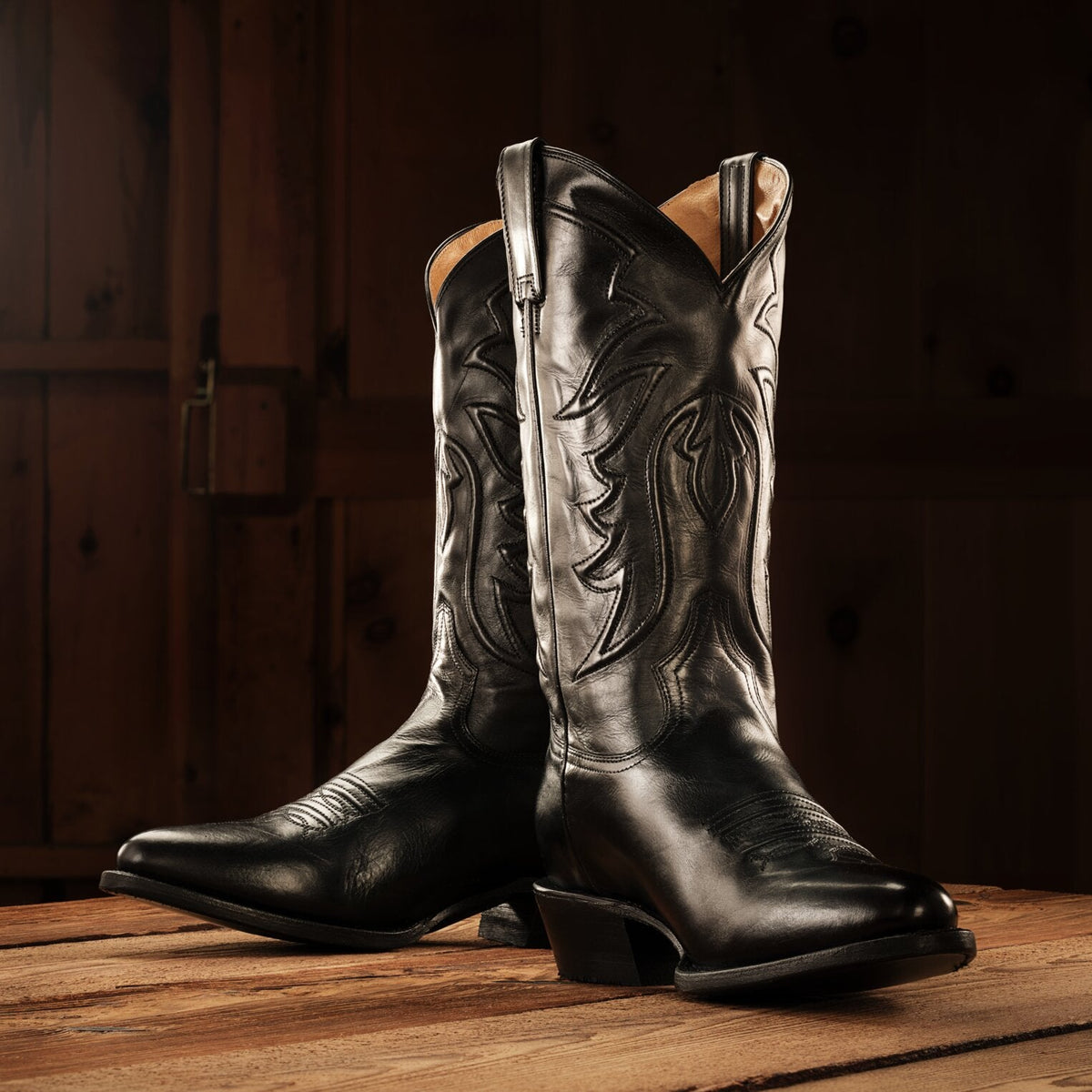 Stetson Ames Corded & Burnished Leather Boot