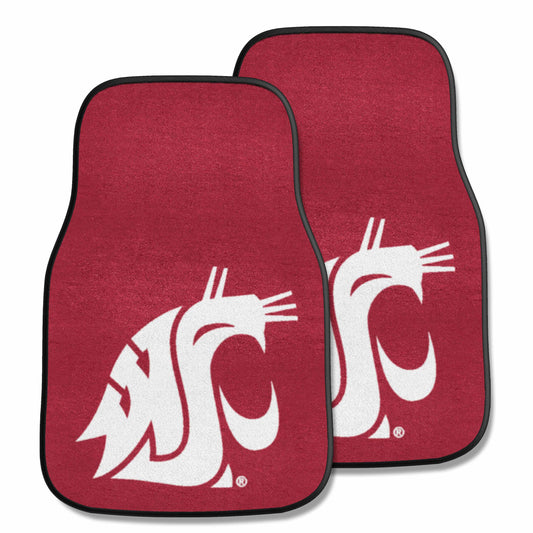 Washington State Cougars Front Carpet Car Mat Set - 2 Pieces