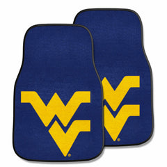 West Virginia Mountaineers Front Carpet Car Mat Set - 2 Pieces