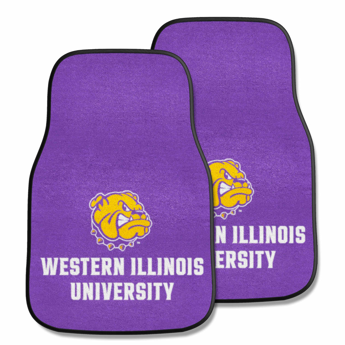 Western Illinois Leathernecks Front Carpet Car Mat Set - 2 Pieces