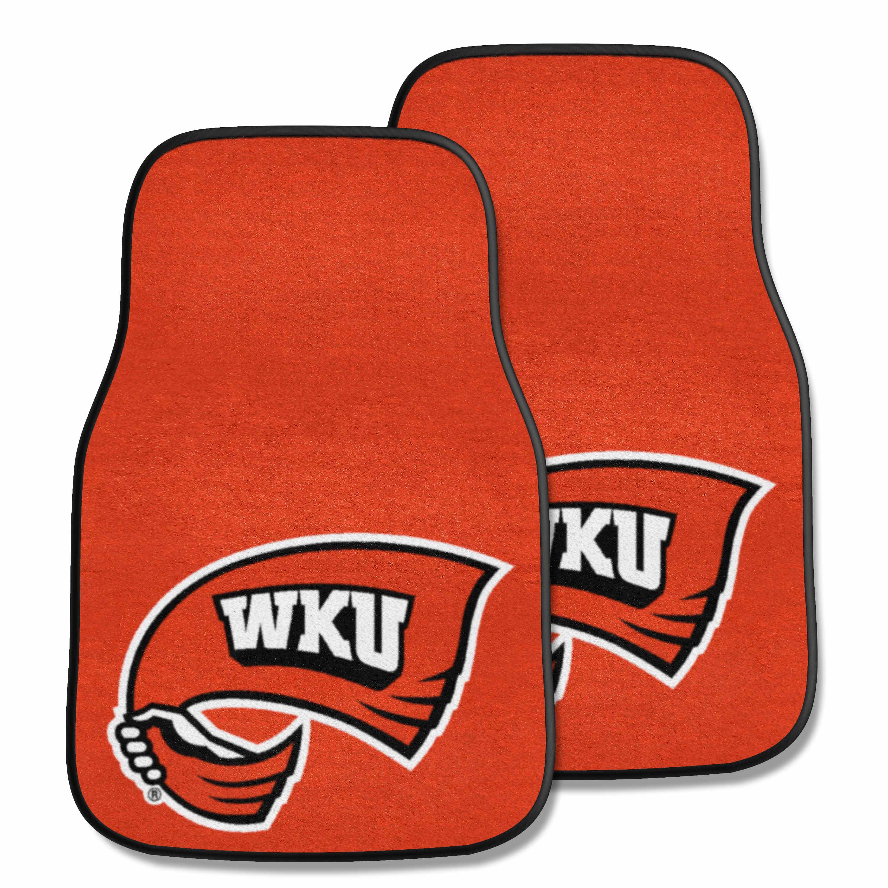 Western Kentucky Hilltoppers Front Carpet Car Mat Set - 2 Pieces