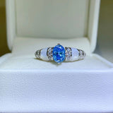 1 Carat Moissanite 925 Sterling Silver Ring - Flyclothing LLC