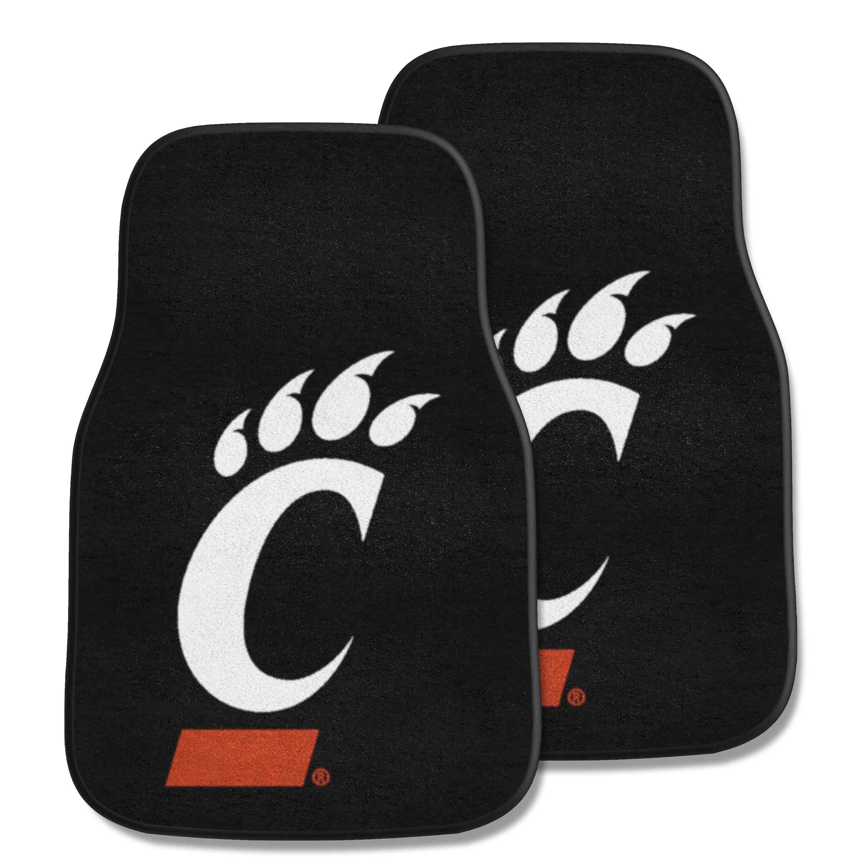 Cincinnati Bearcats Front Carpet Car Mat Set - 2 Pieces