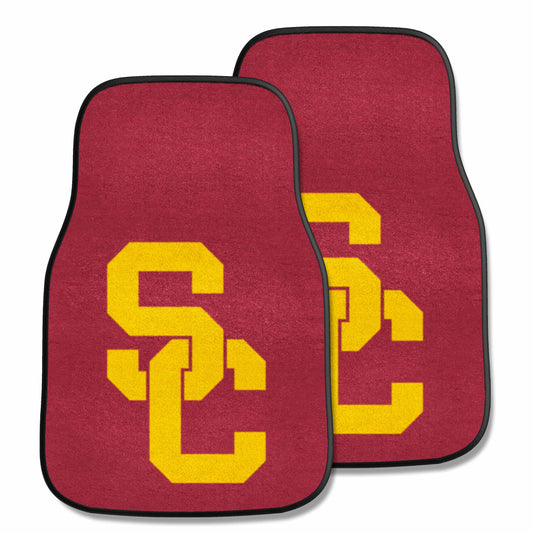 Southern California Trojans Front Carpet Car Mat Set - 2 Pieces