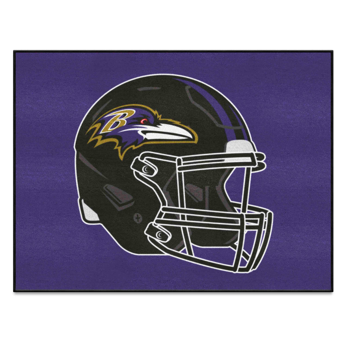 Baltimore Ravens All-Star Rug - 34 in. x 42.5 in., Helmet Logo