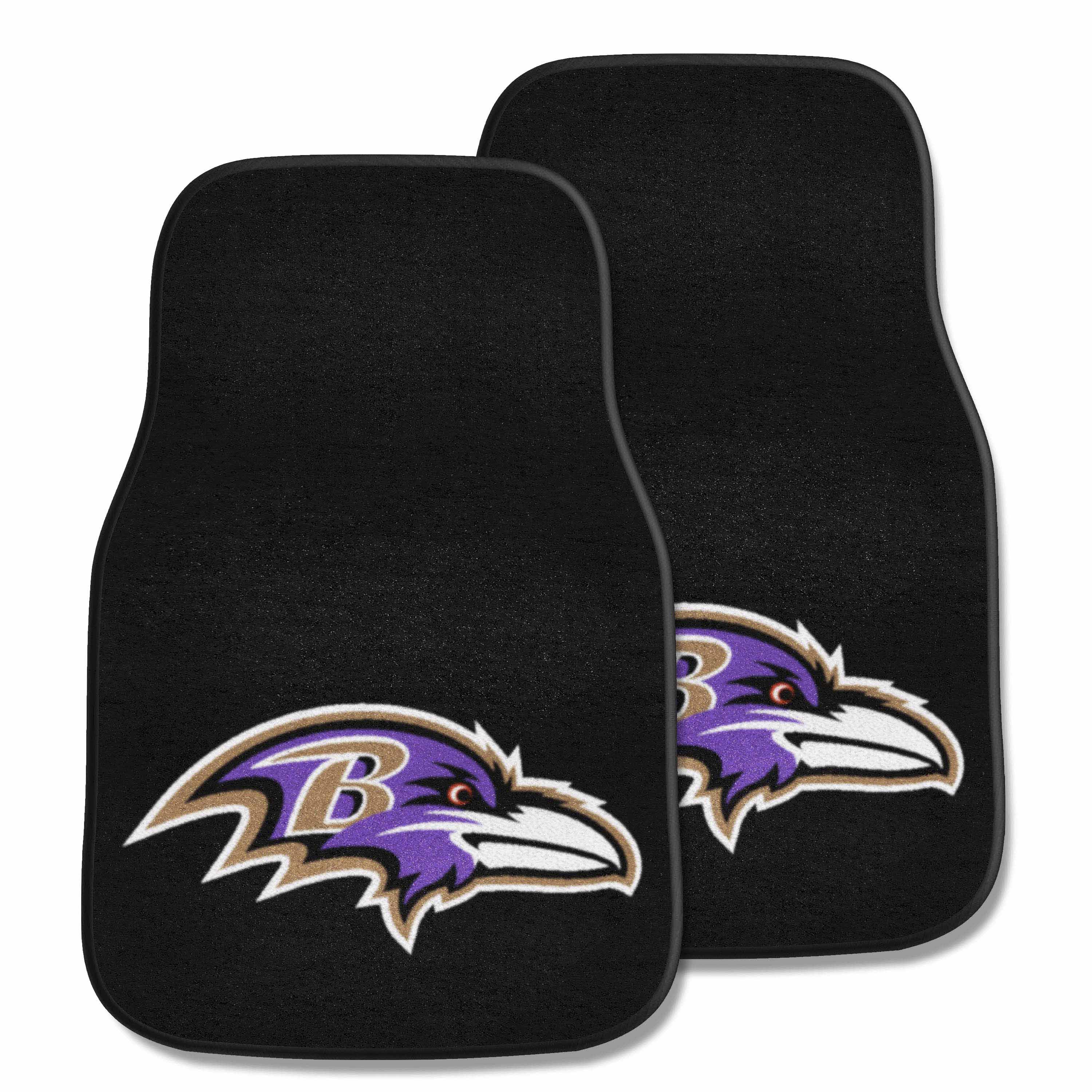 Baltimore Ravens Front Carpet Car Mat Set - 2 Pieces