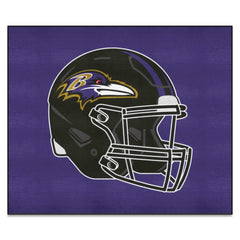 Baltimore Ravens Tailgater Rug - 5ft. x 6ft., Helmet Logo - Baltimore Ravens