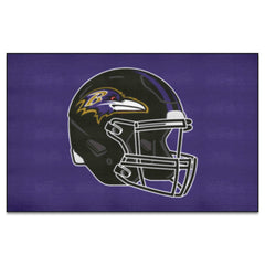 Baltimore Ravens Ulti-Mat Rug - 5ft. x 8ft., Helmet Logo - Baltimore Ravens