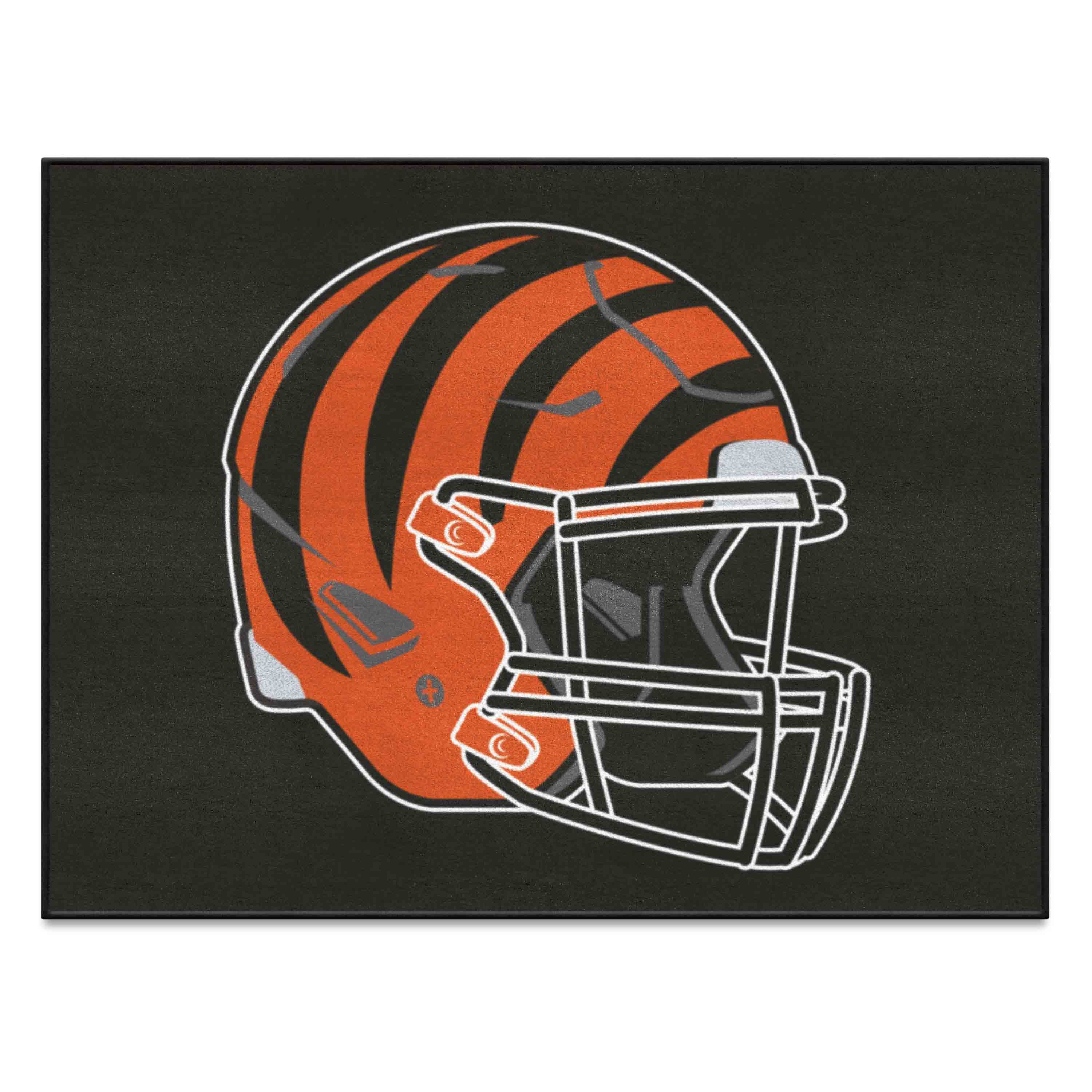 Cincinnati Bengals All-Star Rug - 34 in. x 42.5 in., Helmet Logo