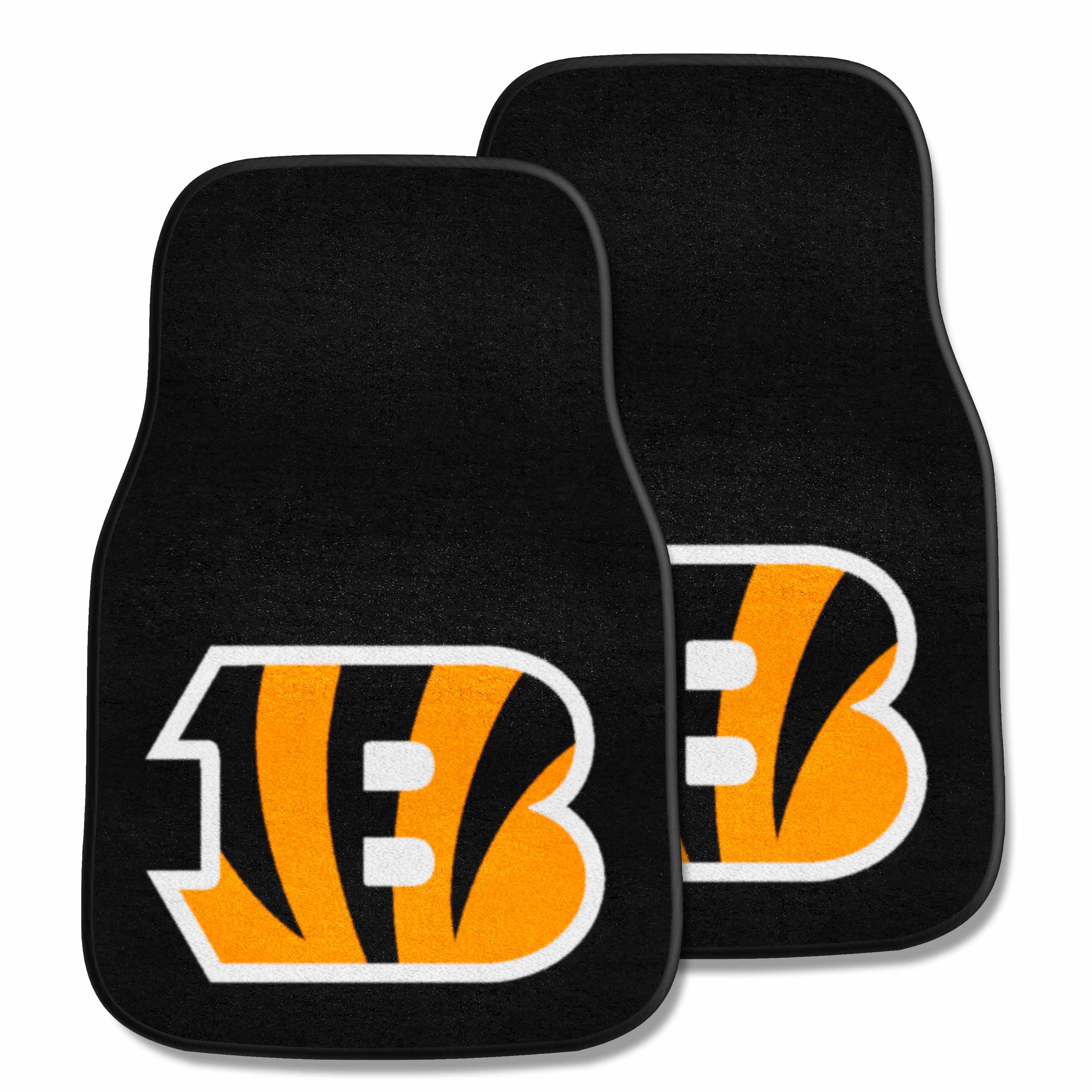 Cincinnati Bengals Front Carpet Car Mat Set - 2 Pieces - Cincinnati Bengals