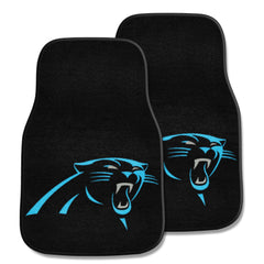 Carolina Panthers Front Carpet Car Mat Set - 2 Pieces - Carolina Panthers