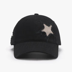 Adjustable Star Raw Hem Cap - Flyclothing LLC