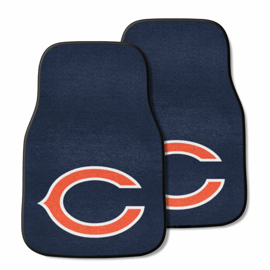 Chicago Bears Front Carpet Car Mat Set - 2 Pieces - Chicago Bears