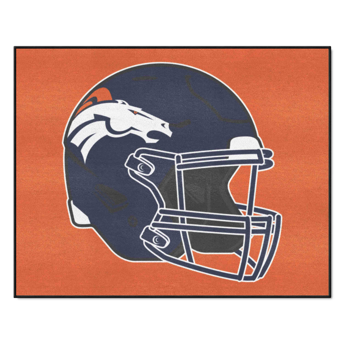 Denver Broncos All-Star Rug - 34 in. x 42.5 in., Helmet Logo