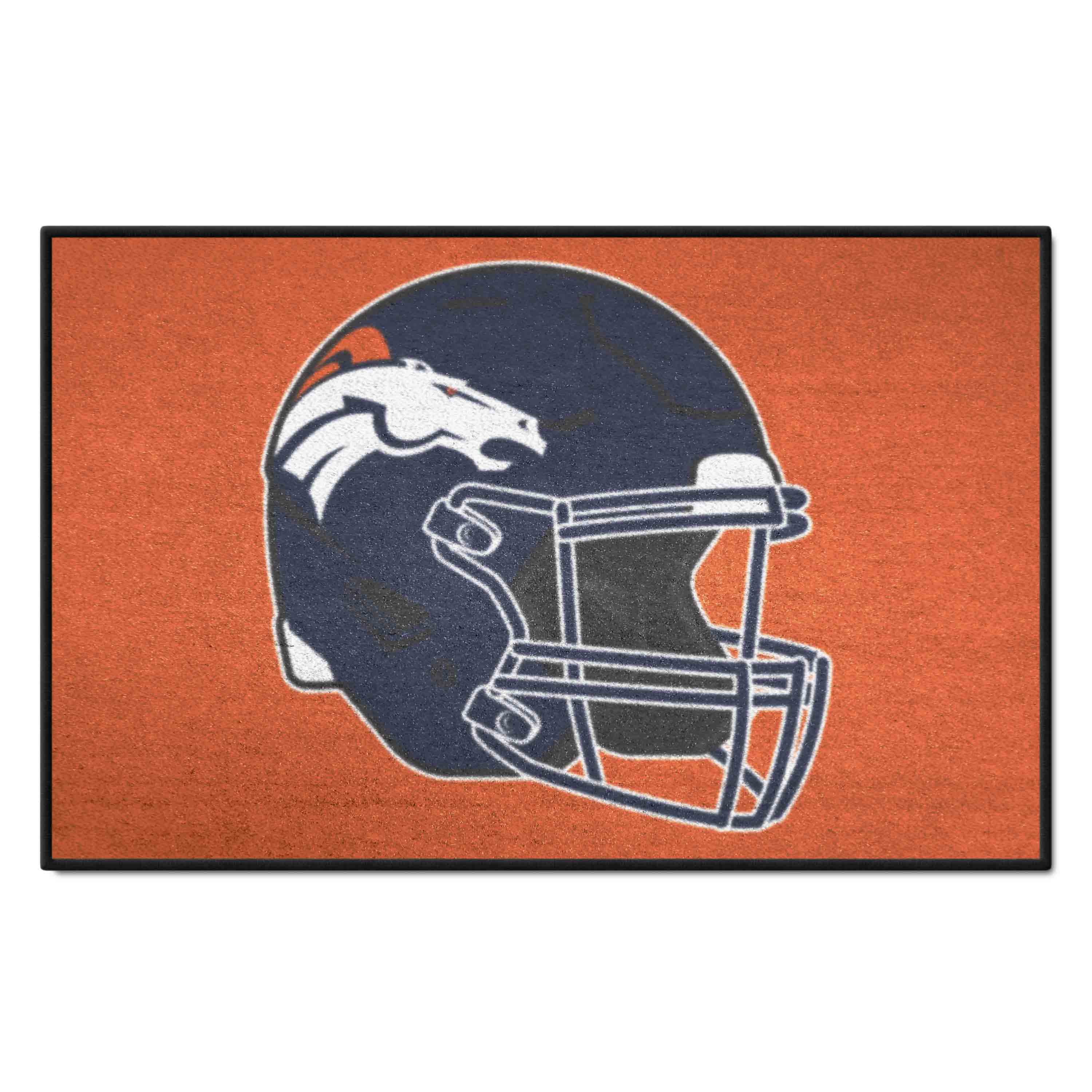 Denver Broncos Starter Mat Accent Rug - 19in. x 30in., Helmet Logo - Denver Broncos