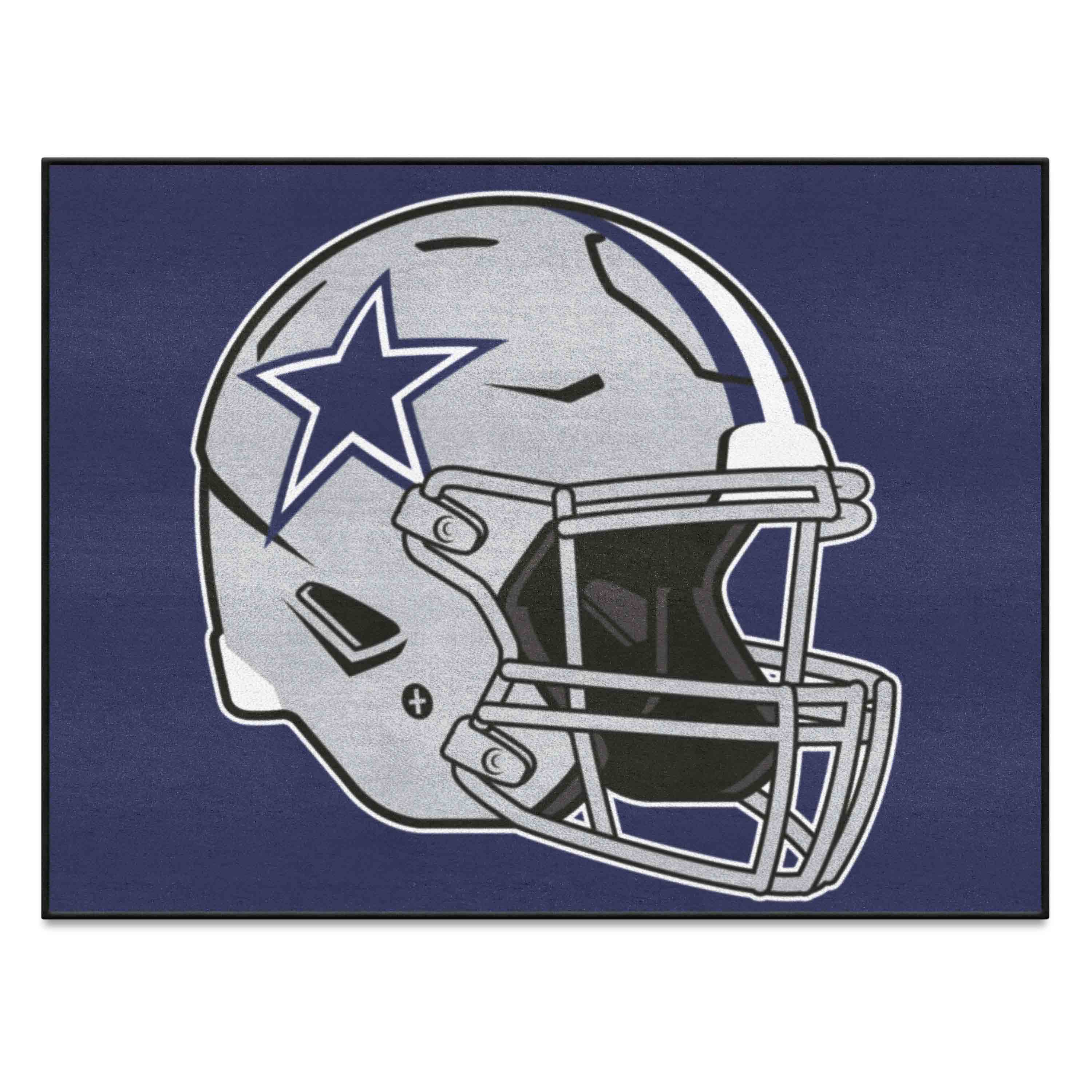 Dallas Cowboys All-Star Rug - 34 in. x 42.5 in., Helmet Logo