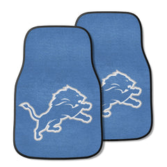 Detroit Lions Front Carpet Car Mat Set - 2 Pieces