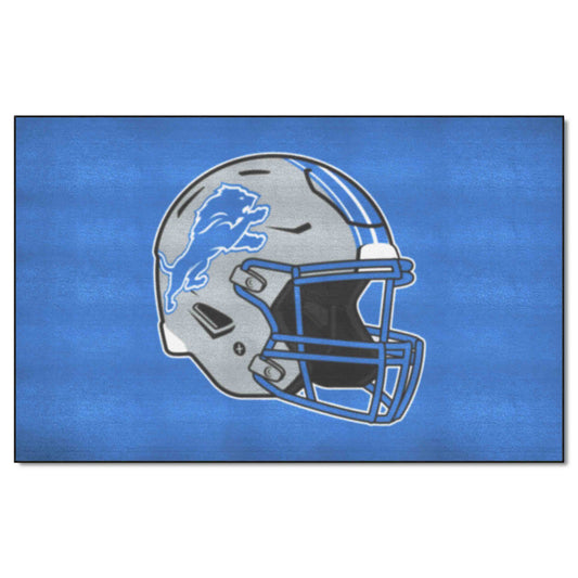 Detroit Lions Ulti-Mat Rug - 5ft. x 8ft., Helmet Logo - Detroit Lions