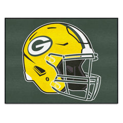 Green Bay Packers All-Star Rug - 34 in. x 42.5 in., Helmet Logo - Green Bay Packers