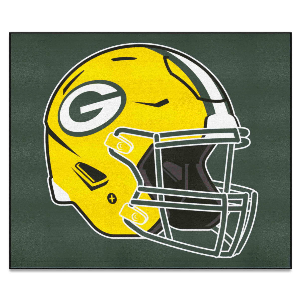 Green Bay Packers Tailgater Rug - 5ft. x 6ft., Helmet Logo - Green Bay Packers