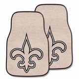 New Orleans Saints Front Carpet Car Mat Set - 2 Pieces