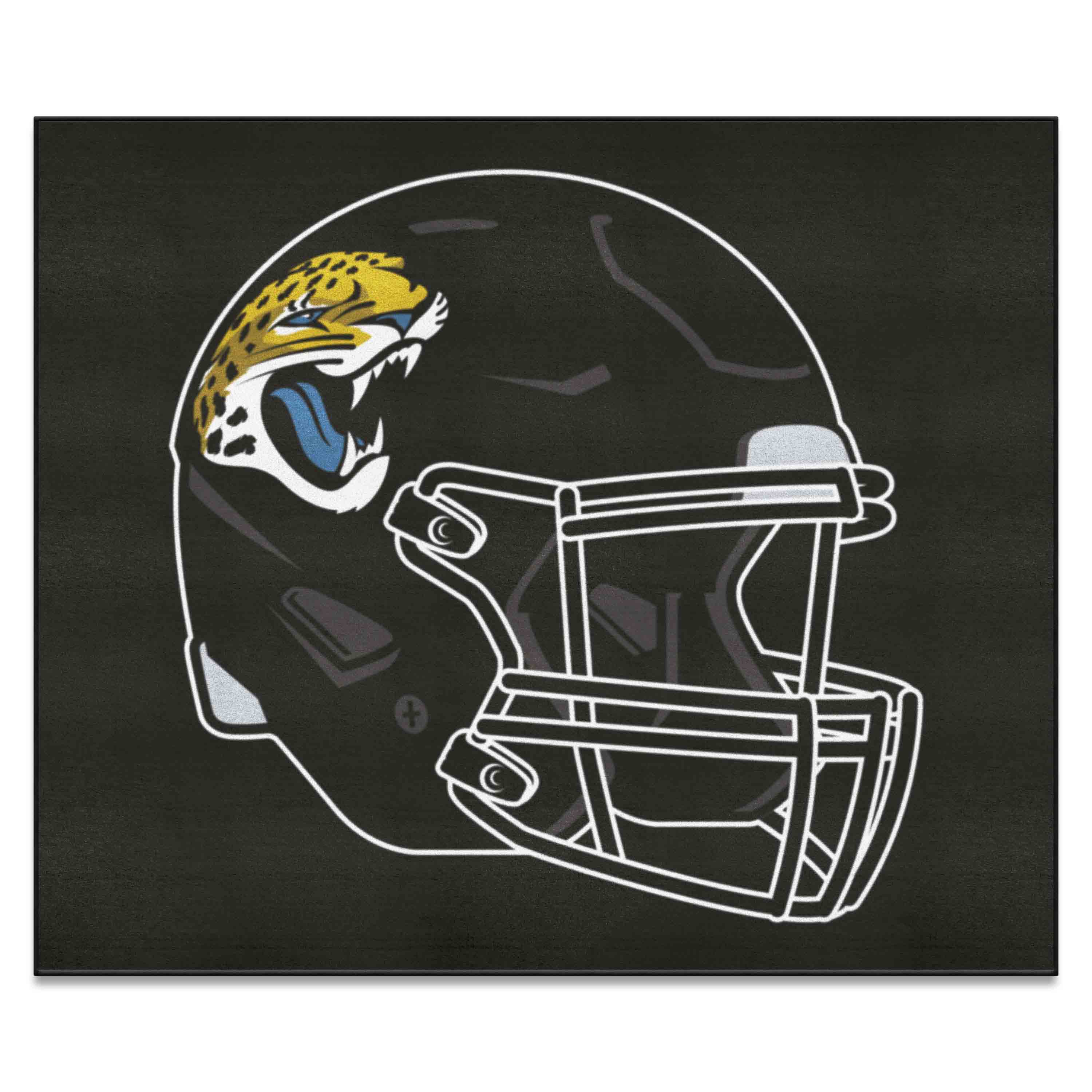 Jacksonville Jaguars Tailgater Rug - 5ft. x 6ft., Helmet Logo