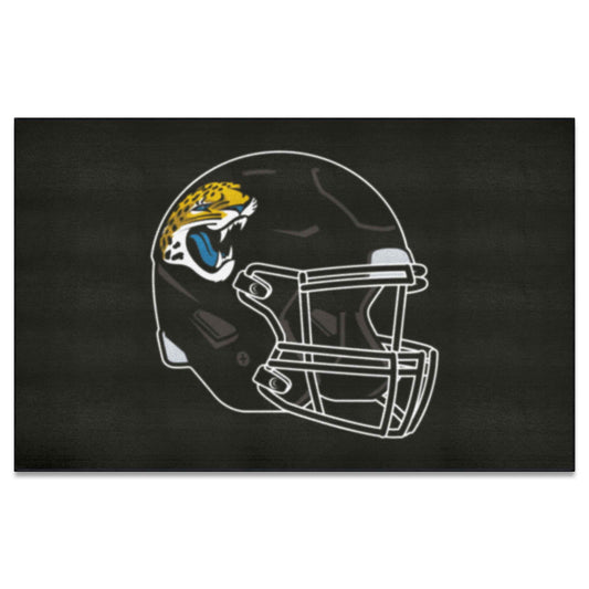 Jacksonville Jaguars Ulti-Mat Rug - 5ft. x 8ft., Helmet Logo - Jacksonville Jaguars