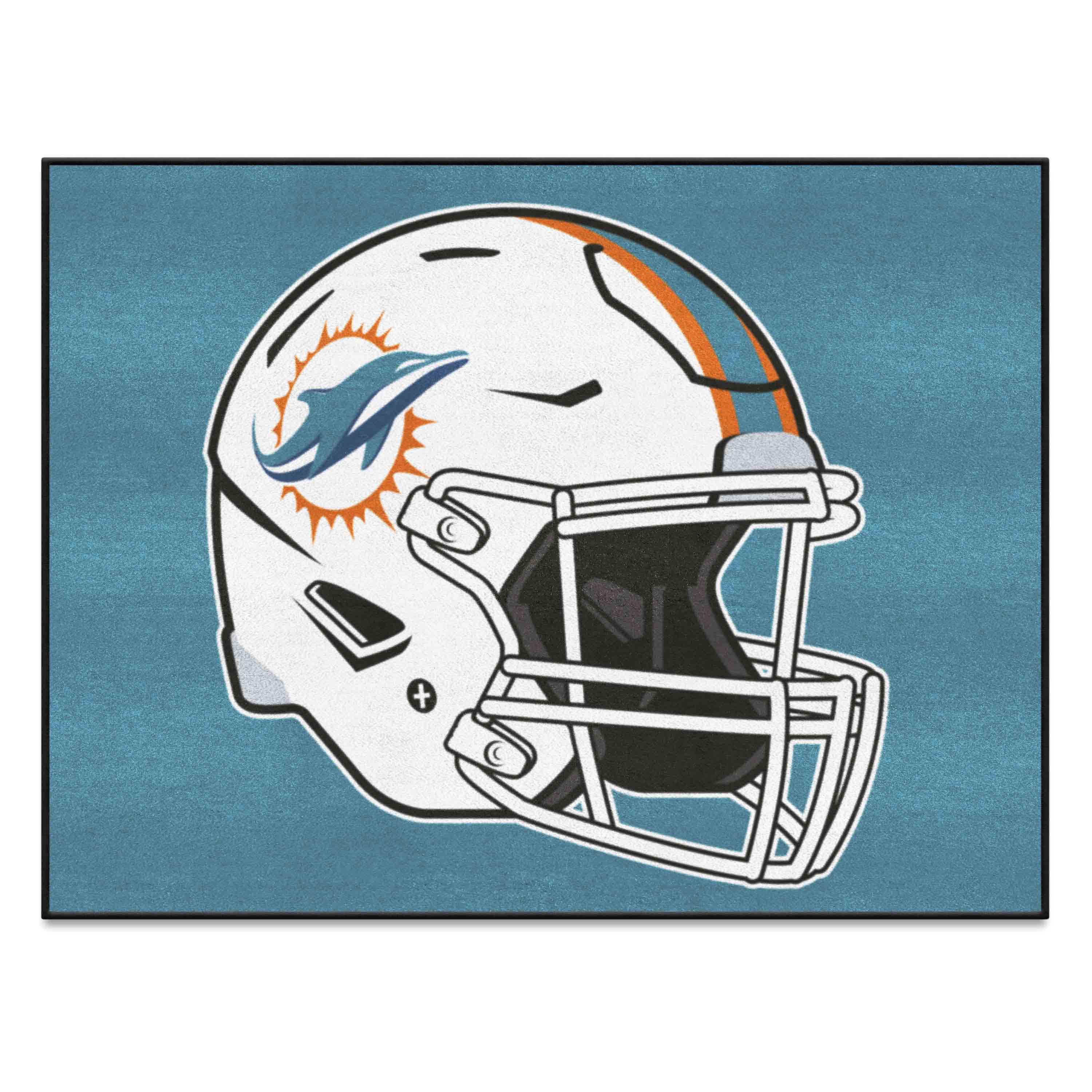 Miami Dolphins All-Star Rug - 34 in. x 42.5 in., Helmet Logo