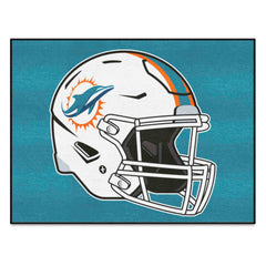 Miami Dolphins All-Star Rug - 34 in. x 42.5 in., Helmet Logo