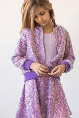 Purple Sequin Jacket - Mila & Rose ®