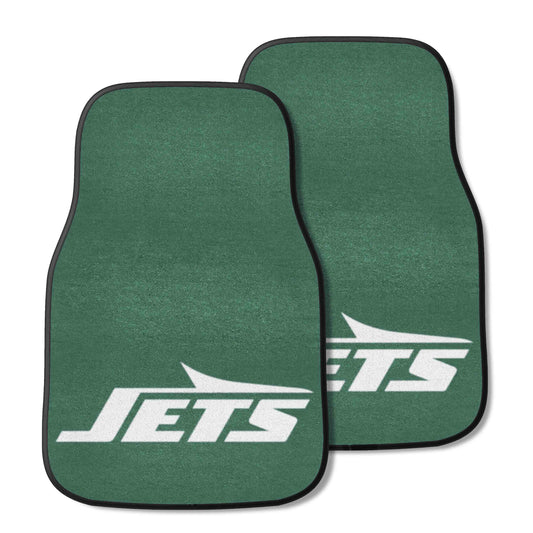 New York Jets Front Carpet Car Mat Set - 2 Pieces - New York Jets