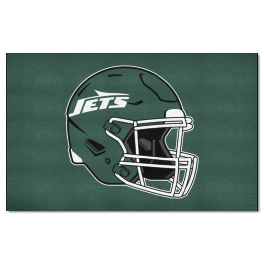 New York Jets Ulti-Mat Rug - 5ft. x 8ft., Helmet Logo