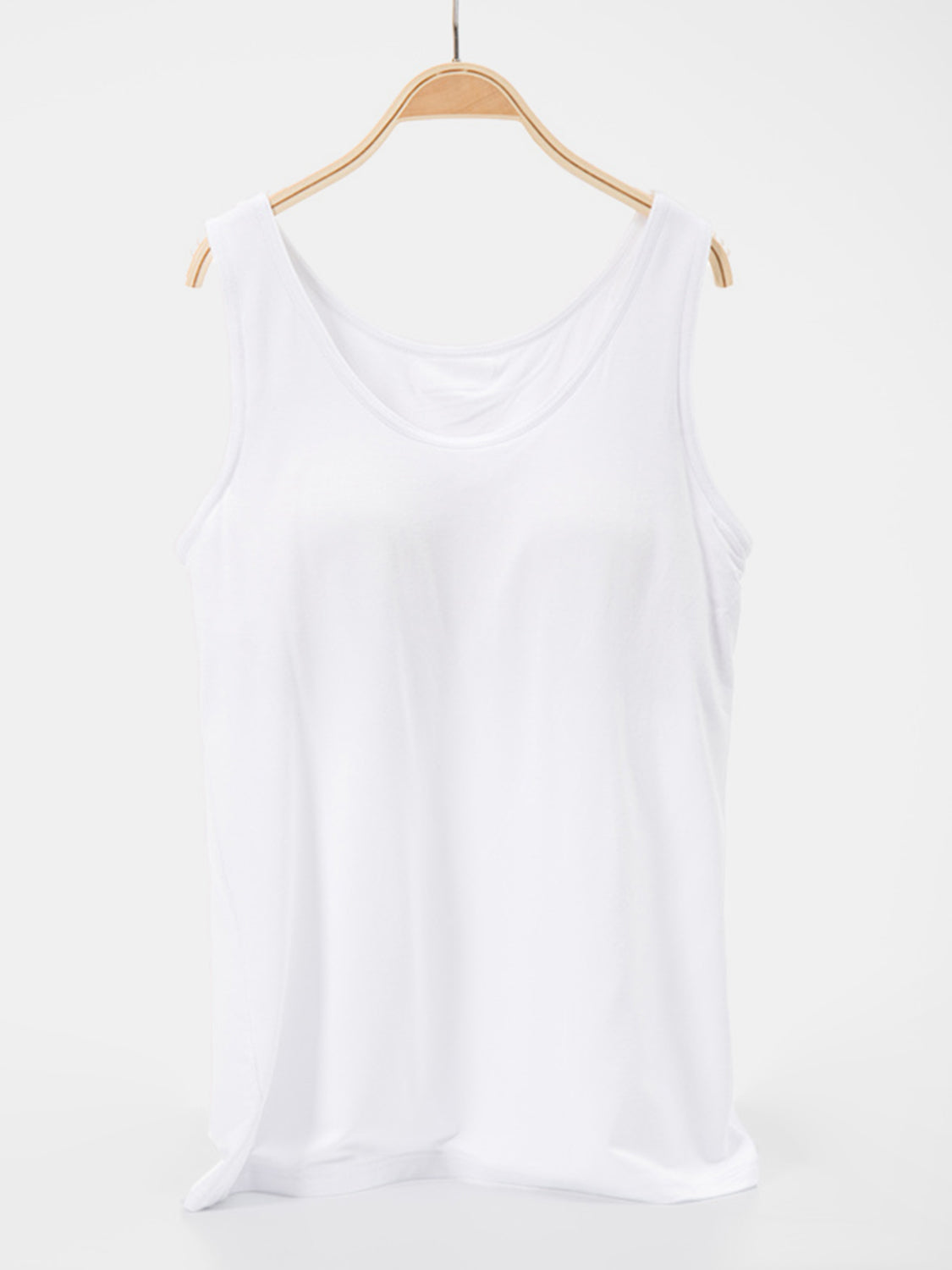 Scoop Neck Wide Strap Tank Trendsi